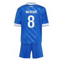 Fotbalové Dres Real Madrid Federico Valverde #8 Dětské Alternativní 2025-26 Krátký Rukáv (+ trenýrky)